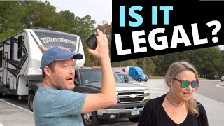 WE PARKED OVERNIGHT IN A REST AREA | WAS IT LEGAL? RV LIVING FULL TIME