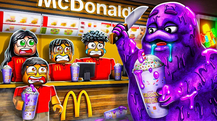 DO NOT DRINK THE MCDONALD'S GRIMACE SHAKE ROBLOX | The Prince Family Clubhouse