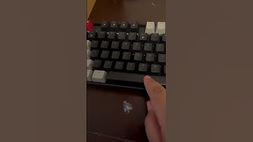 This is the Magegee TKL gaming keyboard with red switches and blue led lights sound test.