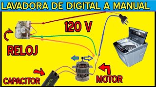 COMO PONER LAVADORA DIGITAL A MANUAL DIAGRAMA