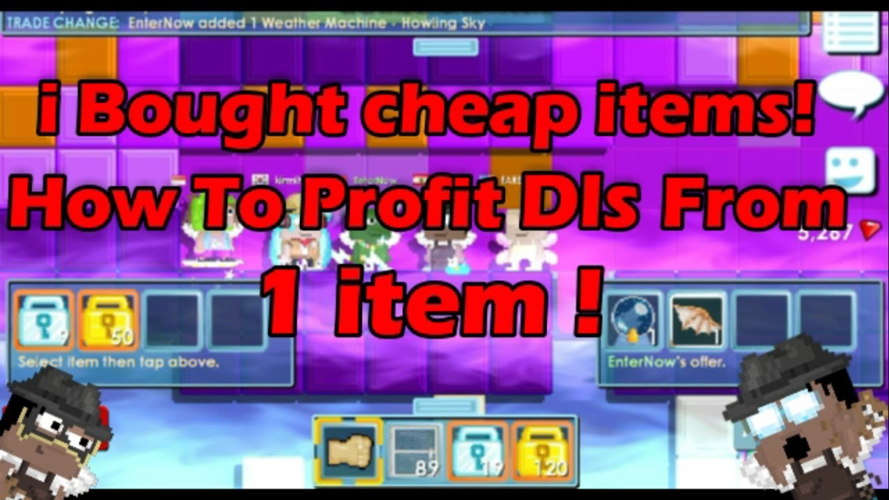 Growtopia: How To Profit #5(Dls Profit From 1 item :O) - YouTube