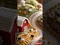 Crochet Wonderland: Tiny Sheep Grazing on a Knitted Farm 🐑🏠 #Amigurumi #CrochetArt #HandmadeCrafts