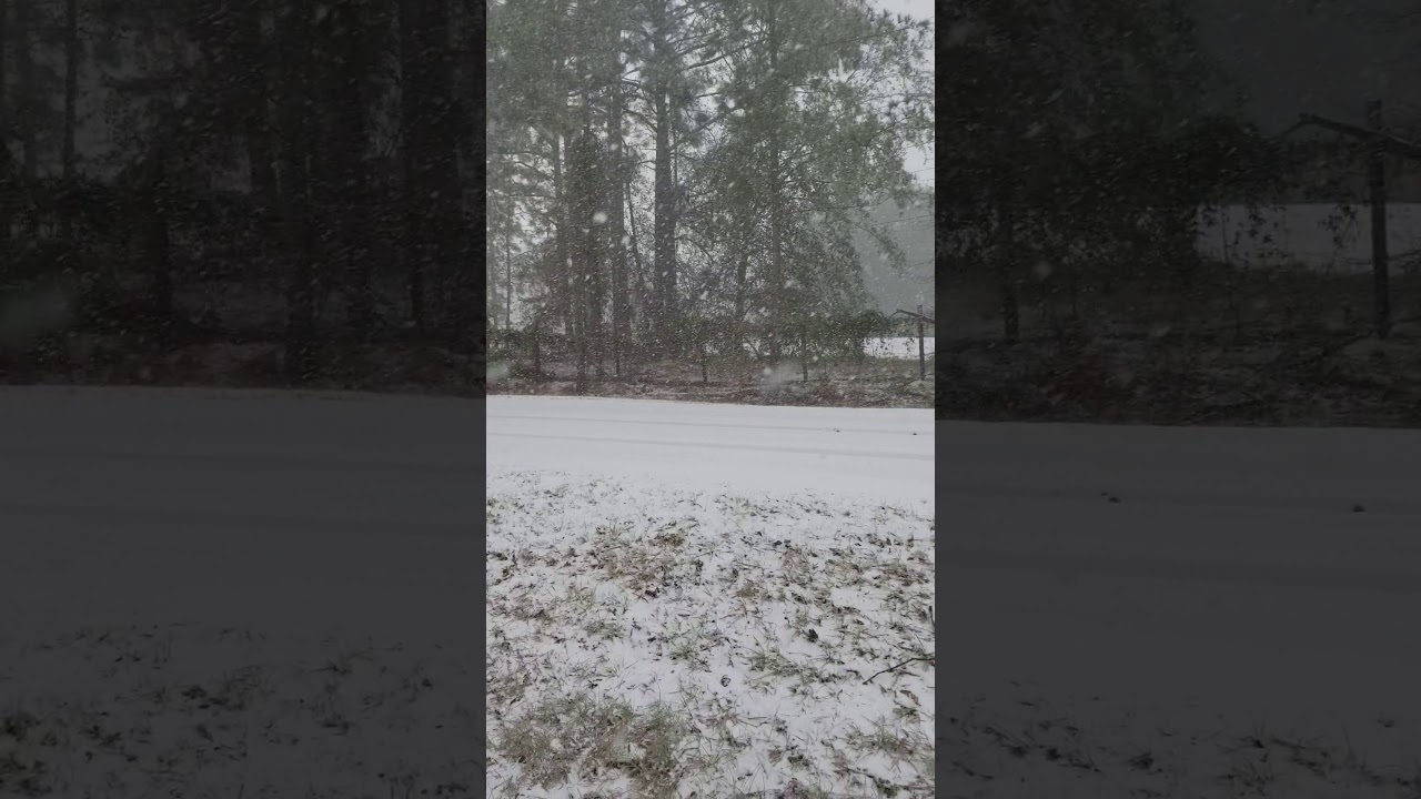 Snowing in Hinesville GA 3 Jan 2018 YouTube