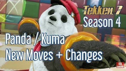 TEKKEN 7 Panda Kuma New Moves + Changes Season 4