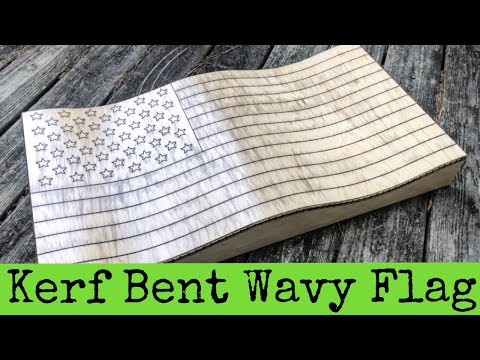 Kerf Bending Plywood Wooden Flag How To