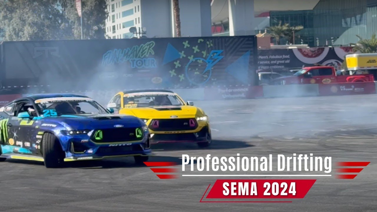 Legendary Drift Battles & Burnouts - SEMA 2024! | Muscle Car Concepts and Restorations