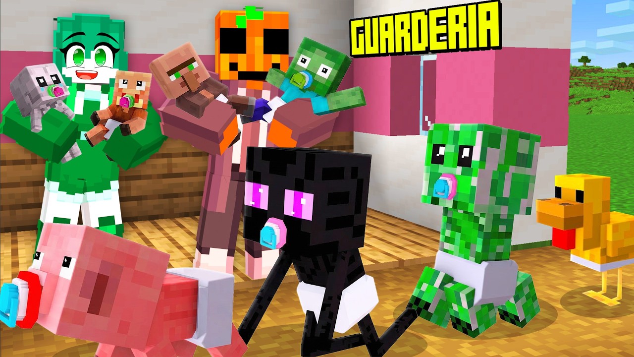 Contrui Una GUARDERIA de MOBS BEBE en Minecraft!