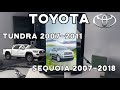 Tesla магнитола Toyota Sequoia Tundra 2007-2018 PX6 4/32Гб обзор штатная Тесла стиль экран 13 дюймов