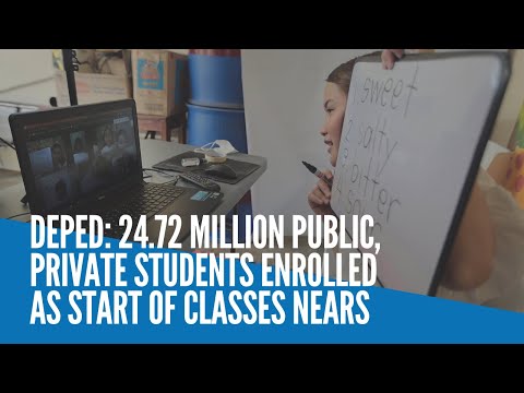 DepEd: 24.72 million public, private students enrolled as start of classes nears