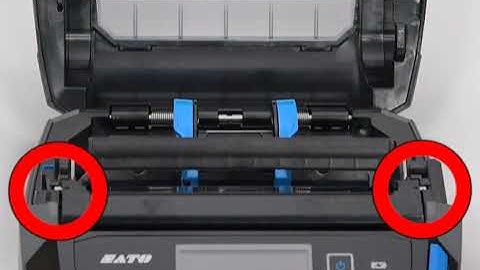 SATO PW4NX Desktop Printer - How to replace label roll (dispenser)