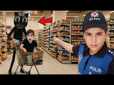 KORKUNÇ CARTOON CAT EXE NİSAYI MARKET ARABASIYLA KAÇIRDI !!