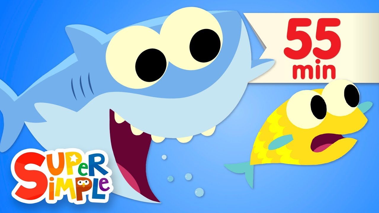 Baby Shark - featuring Finny The Shark | + More Kids Songs | Super Simple Songs
