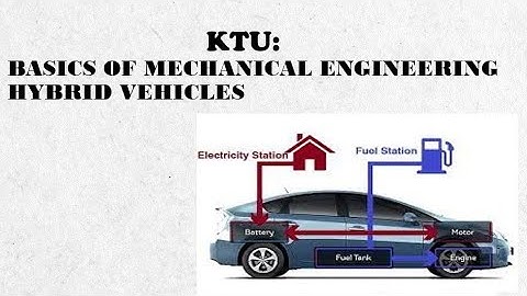 Hybrid Vehicles - Basics of Mechanical Engg. KTU#ktu #bme#hybrid