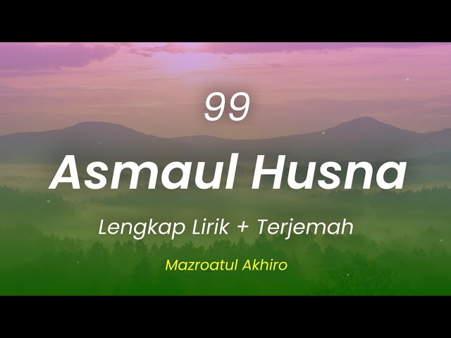 99 ASMAUL HUSNA - MAZRO (COVER) Lirik || Reggae Version class=
