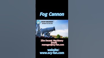 How Are Fog Cannons Becoming More Energy Efficient?" #sustainableengineering#decent
