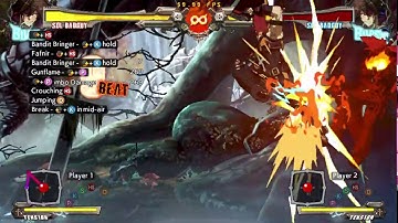 Guilty Gear Xrd REV2 - Sol BnB combo - counter hit 6H [bandit bringer]