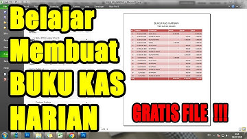 Membuat Buku Kas Harian di Microsoft Excel