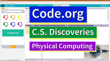 Arrays and For Loops Lesson 12.9 Tutorial with Answers Code.org CS Discoveries Physical Computing