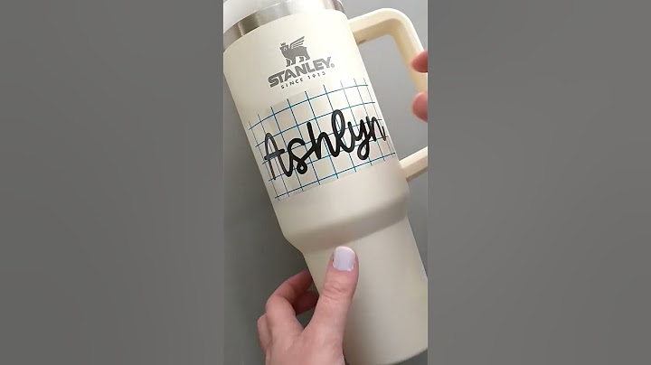 Name Vinyl Decals for Stanley Tumblers