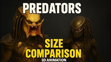 Predator: Badlands Characters Size Comparison | Yautja 3D Animation