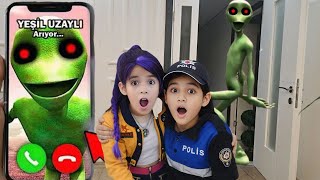 Eyvah Yeşi̇l Uzayli Evi̇mi̇ze Geldi̇ Meli̇sa Ni̇sa Ne Yapacağiz