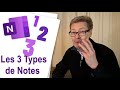 Onenote l les 3 types de notes comment choisir pour tre efficace 