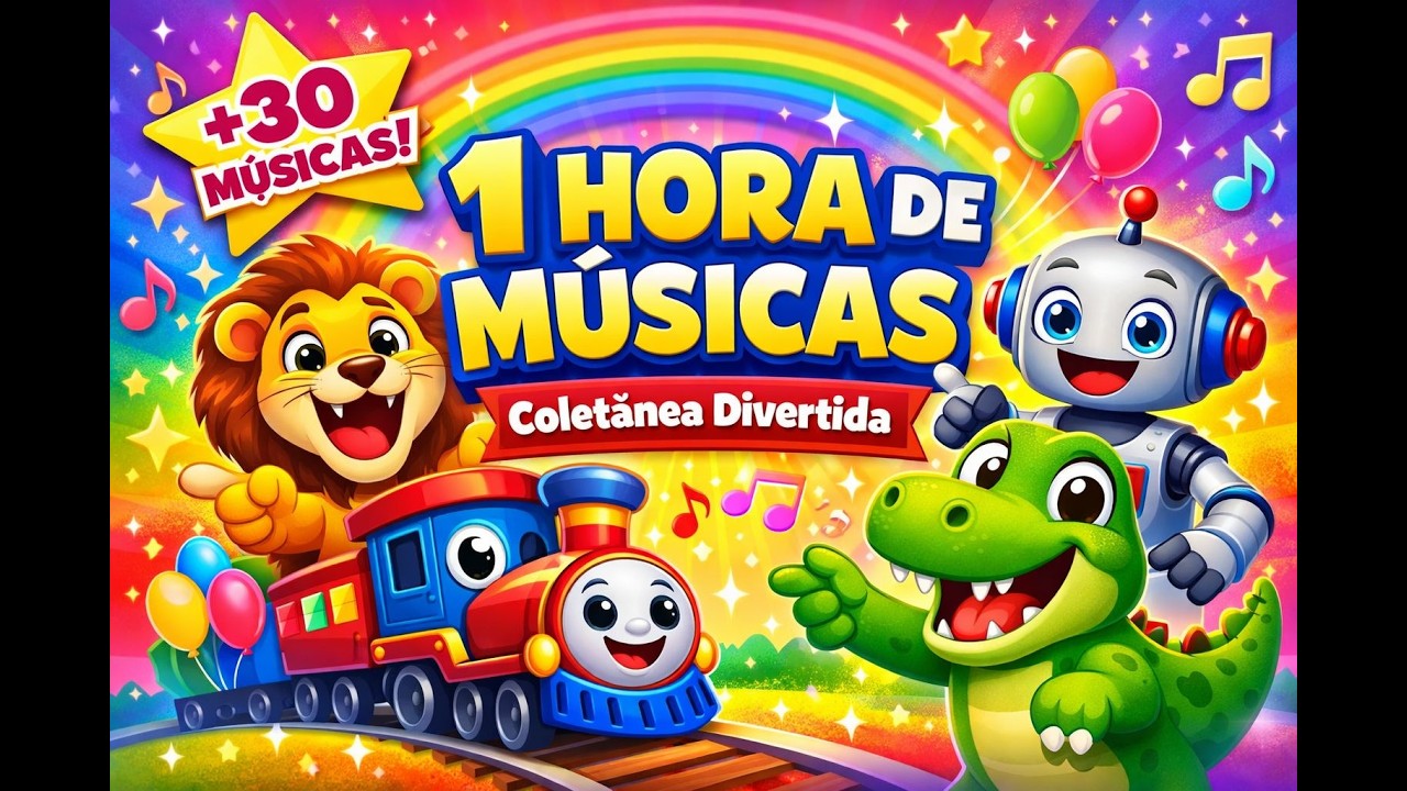 🎵 1 HORA DE MÚSICAS INFANTIS DIVERTIDAS 🌈🐷🚂 | Coletânea Completa MusiKids Channel.