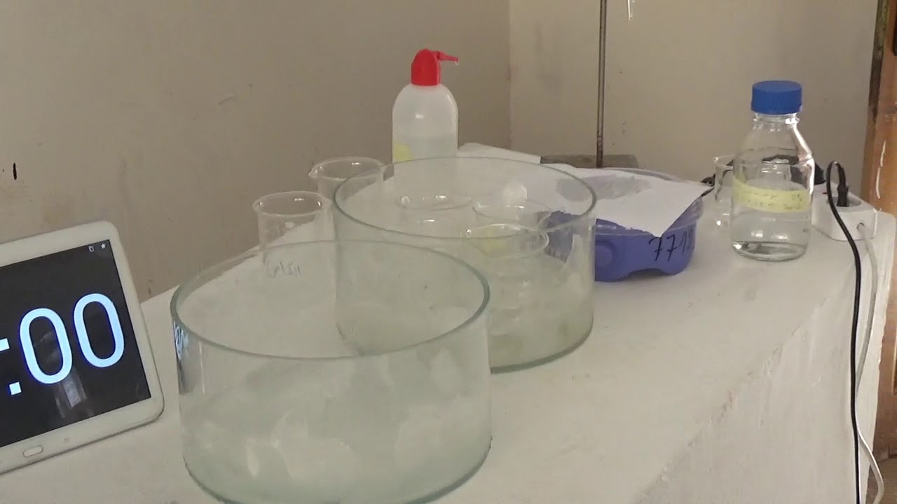 المتابعة الزمنية لتحول كيميائي عن طريق المعايرة الجزء الثاني