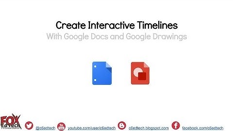 Create Interactive Timelines with Google Docs and Google Drawings