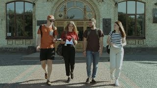 Students Walking and Communicating in Campus | Stock Footage - Videohive