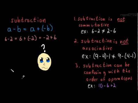 1.3 Subtraction (How to make it behave)