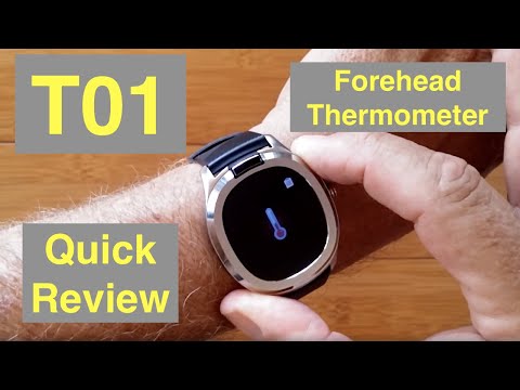 Bakeey T01 Forehead Temperature IP67 Waterproof Blood Pressure Health Smartwatch: Quick Overview