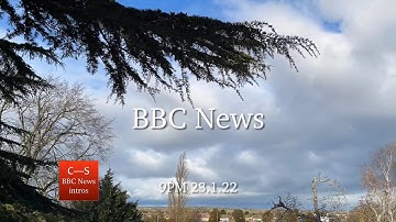 BBC News intro 9pm 23.1.22