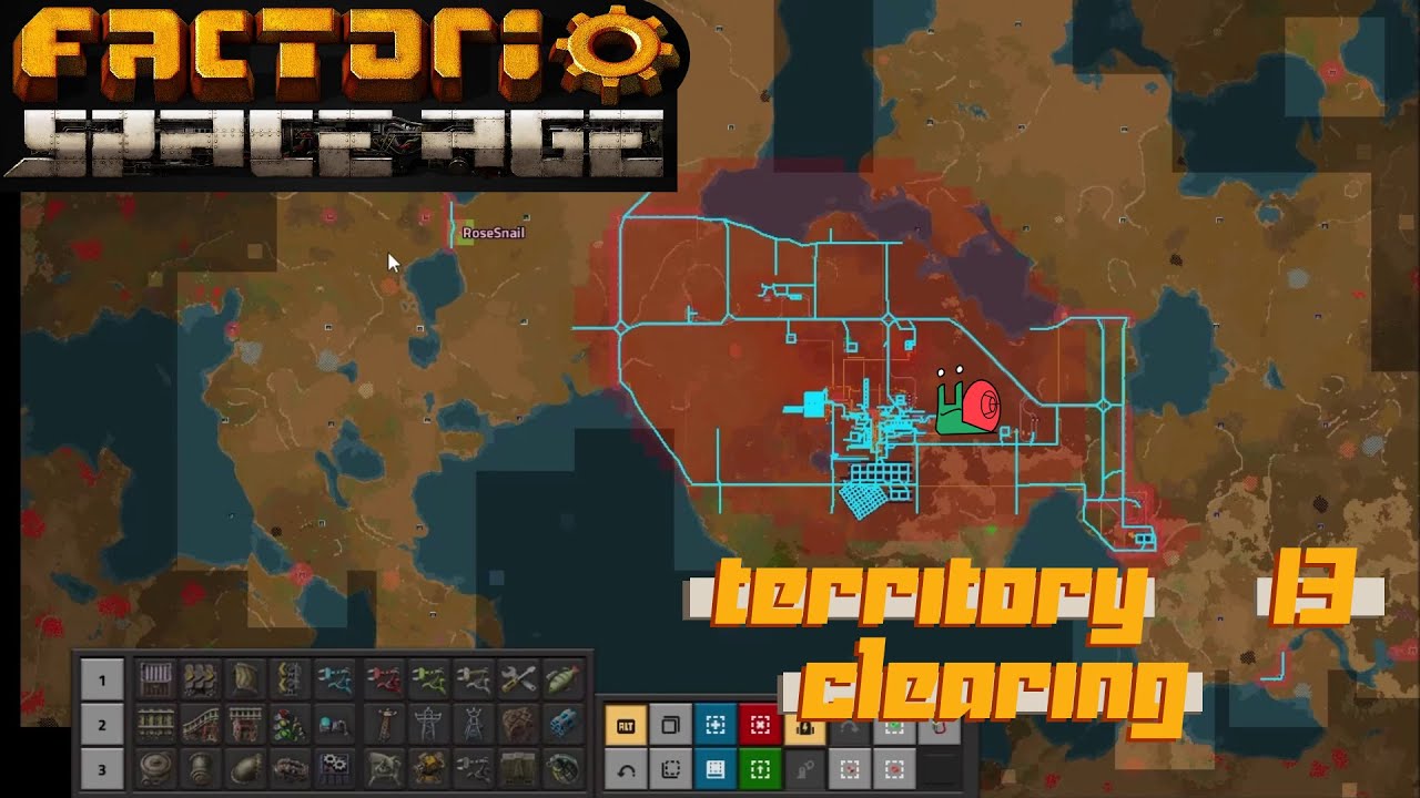 Part 13: Territory Clearing - Factorio 2.0: Space Age - Lets Play - YouTube