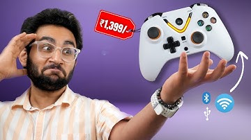 Tri-Mode Gaming Controller Under ₹1500! (Bluetooth + Wireless + Wired) - Cosmic Byte Ares 2025