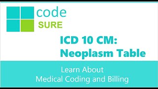 ICD 10- CM:  Neoplasms Table - CDC Browser Tool for Medical Coding and Billing Free Course