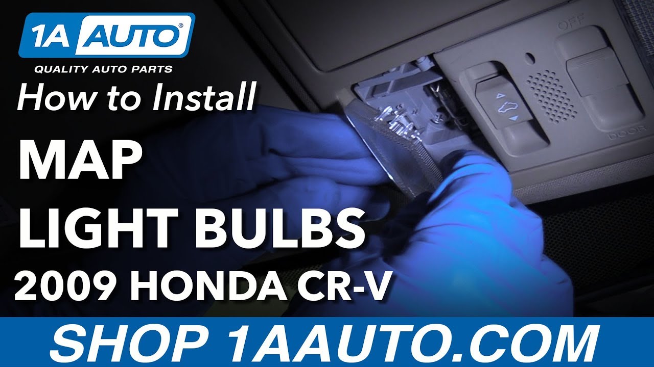How to Replace Interior Map Light Bulbs 07-11 Honda CR-V - YouTube
