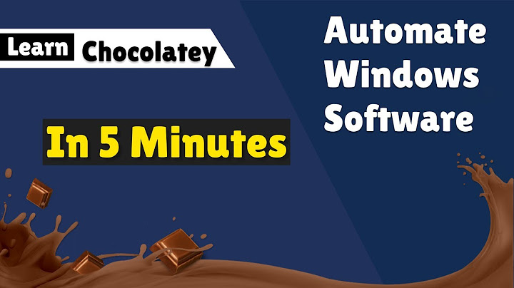 DevOps Tool: Chocolatey. Learn how to Automate software installation on Windows. 5 Minute tutorial.