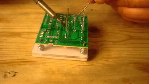 Yr9 PIC dice soldering the PCB