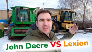 Сбылась мечта! Комбайн Claas Lexion 570 R. Первое впечатление, обзор и сравнение с John Deere 9750