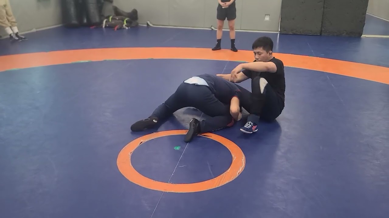 레슬링 발목택클 기본 공격.방어 