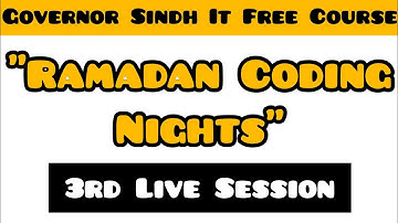Ramadan Coding Nights | 3rd Live Session | Web 3.0 / AI / Metaverse | Governor