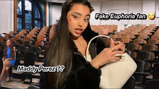 ASMR~ Euphoria wannabe does your Makeup in class fast & aggressive (she’s a fake fan) 🙄🔥