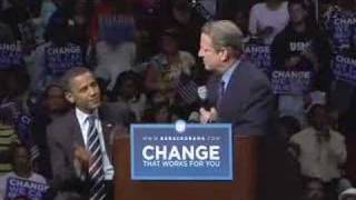 Al Gore Endorses Barack Obama in Detroit, MI