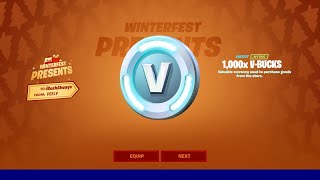 FREE VBUCKS PRESENT in FORTNITE!