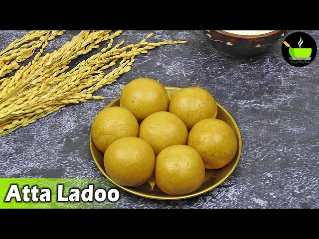Atta Ladoo Recipe | Wheat Flour Laddu Recipe | Wheat Jaggery Laddu | Atta Laddu | Pinni Laddu | She Cooks