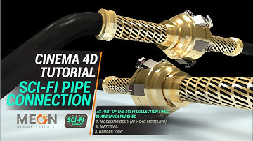 Cinema 4D Tutorial Sci Fi Pipe Modeling | Meon VFX