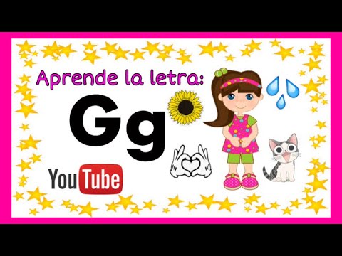 La letra Gg | letra Gg para niños🌻🐛🧤🐱 - YouTube