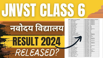 jnvst result 2024 class 6 | navodaya vidyalaya result 2024 | mahir academy