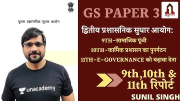 ARC Report 9th, 10th & 11th | GS Paper 3 | UPSC CSE/IAS 2020/21 | Sunil Singh